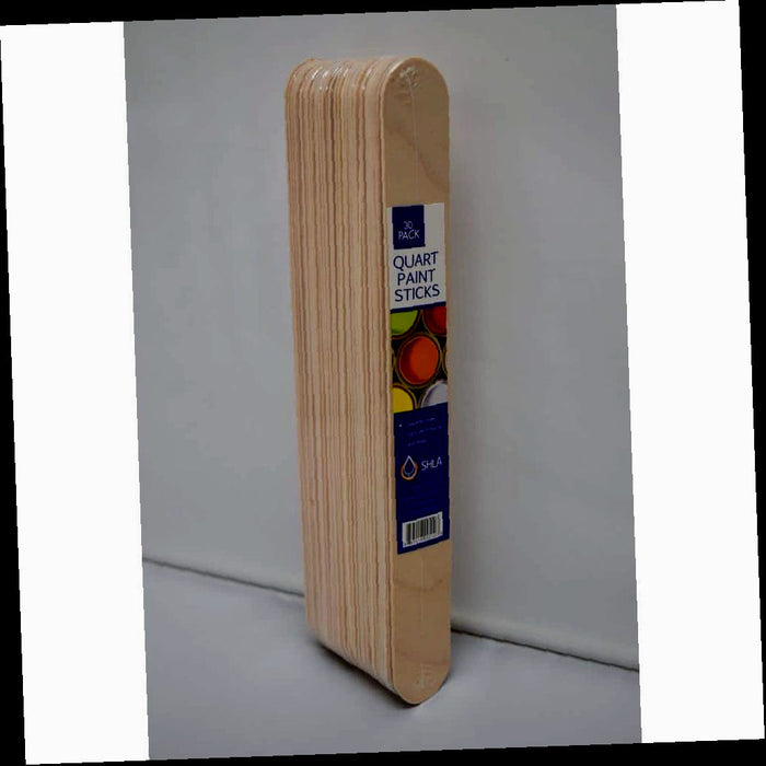Paint Stick, Wooden, 6 in., for 1 qt., 30-Pack