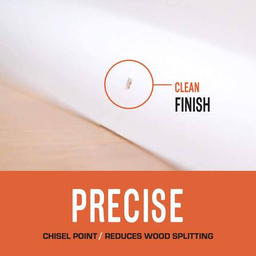 Finish Nail 18-Gauge Galvanized Straight 1 in. 2000 pcs