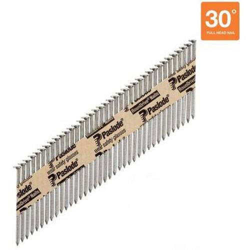 Steel Framing Nails 2-3/8 in. x 0.113-Gauge 30-Degree Angled Brite Ring Shank Paper Tape 2000 pcs