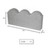 Egder 12 in. x 2 in. x 5.25 in. Pewter Straight Scallop Concrete 3