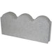 Egder 12 in. x 2 in. x 5.25 in. Pewter Straight Scallop Concrete 1