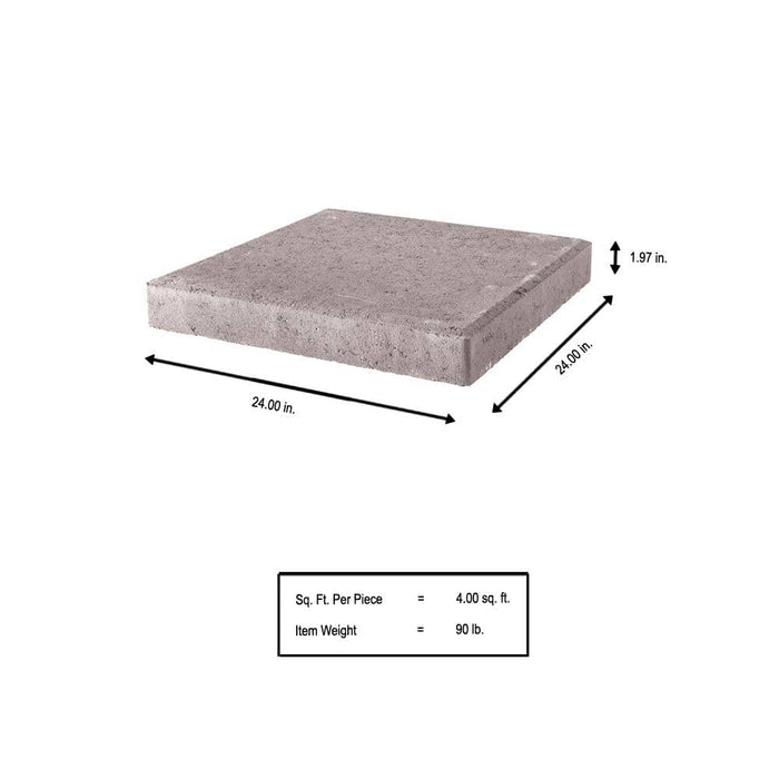 Step Stone Paver 24 in. x 24 in. x 2 in. Square Pewter Concrete Pavestone 2