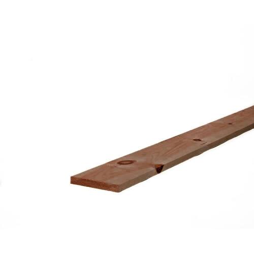 Pressure Treated Board  1 in. x 6 in. x 4 ft. Brown Stain, WW,  AG