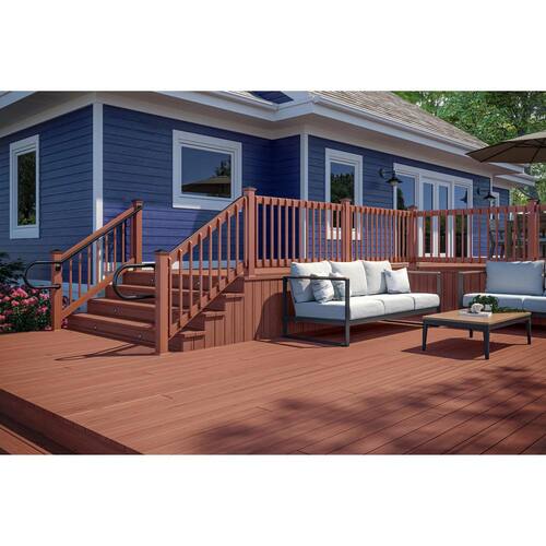 Pressure Treated Board  1 in. x 6 in. x 4 ft. Brown Stain, WW,  AG