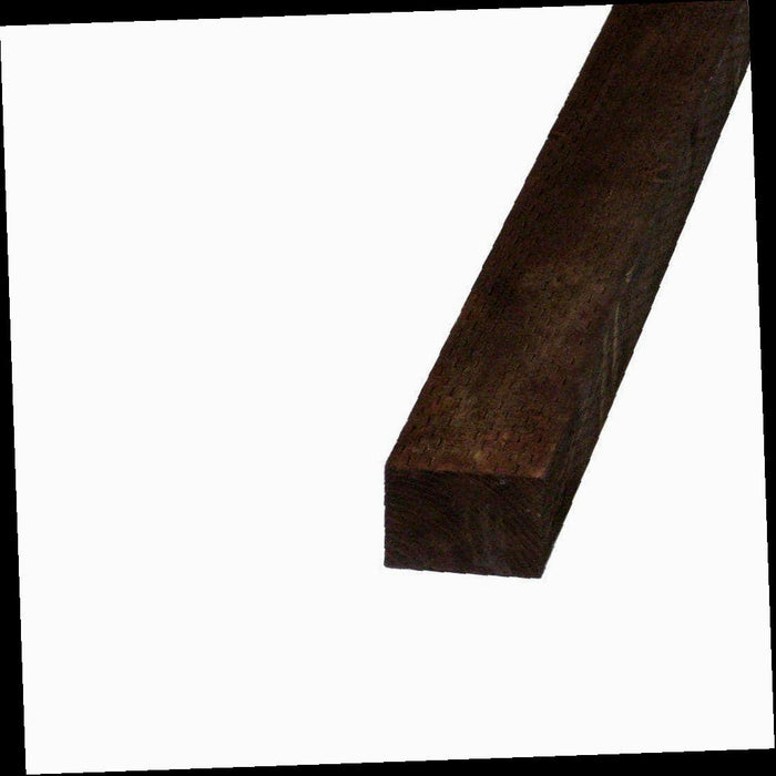 Pressure-Treated Timber HF Brown Stain Common: 4 in. x 4 in. x 10 ft.; Actual: 3.56 in. x 3.56 in. x 120 in.