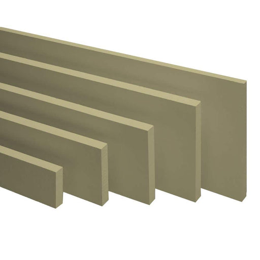 Fiber Cement Trim Board 1 in. x 3.5 in. x 12 ft. Primed Smoothed James Hardie HZ10 1