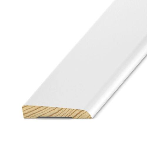 Base Moulding 7/16 in. x 2-1/2 in. Primed Pine Economy, 16 ft.