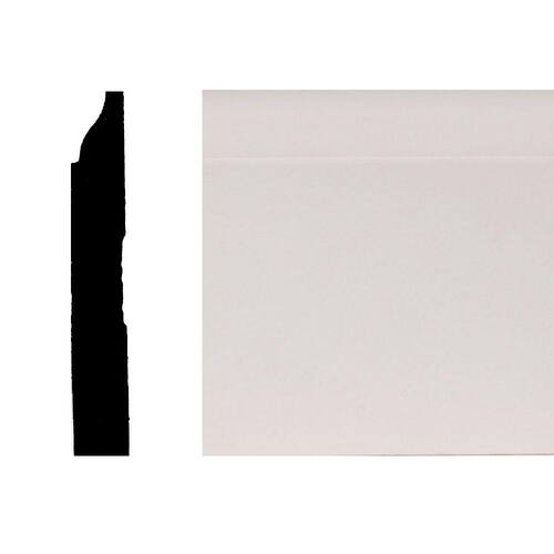 Wood Baseboard Moulding Primed Finger Jointed 9/16 in. x 3-1/4 in., 12 ft.