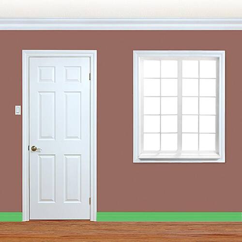 Wood Baseboard Moulding Primed Finger Jointed 9/16 in. x 3-1/4 in., 12 ft.