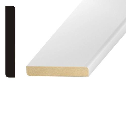 MDF Baseboard Moulding Primed 25 3/8 in. x 2-1/4 in., 12 ft.