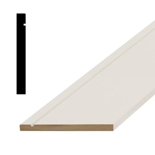 MDF Base Moulding 9/16 in. x 5 in. x Random Length Modern 291, 12 ft.