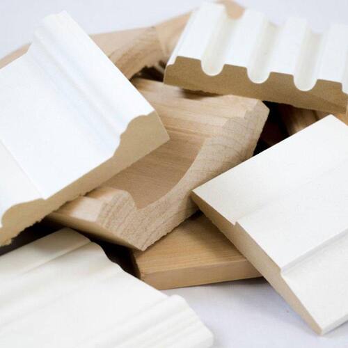 Pine Base Moulding 3/8 in. x 1-1/2 in. x 12 ft. Primed Finger-Jointed OP301