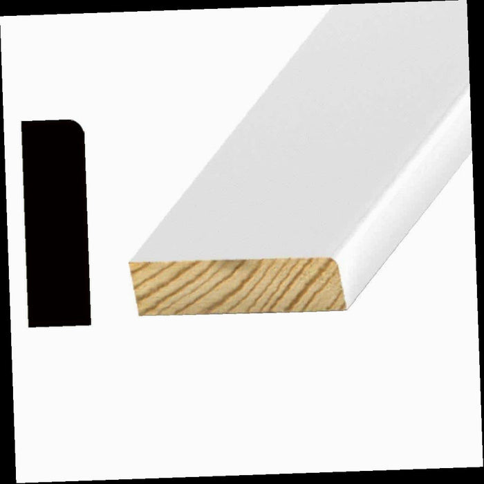 Pine Stop Molding 1/2 in. x 1-5/8 in. Primed Finger-Jointed OP077, 12 ft.