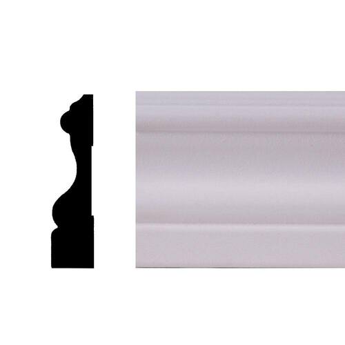 Casing Molding Primed Finger-jointed Pine Cape Cod 5/8 in. x 2-1/2 in. OP 150, 12 ft.