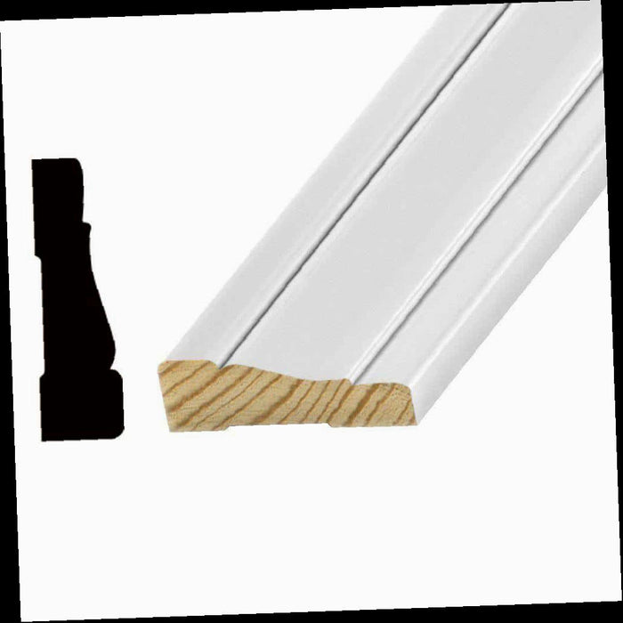 Casing Primed 11/16 in. x 2 1/4 in. x 84 in. Pro Pack (5-Pack - 35 Total Linear Feet), 7 ft.
