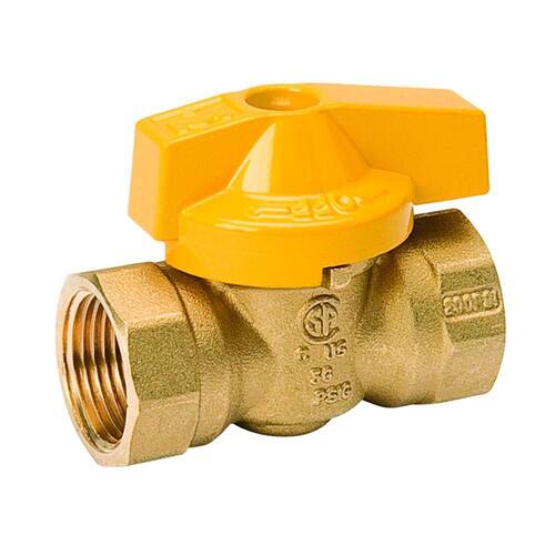 Gas Ball Valve 3/8 in. Brass