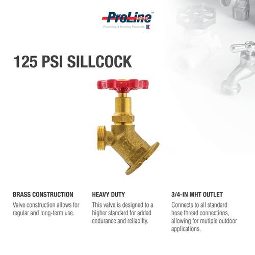 Sillcock Valve Heavy Duty 3/4 in. x 3/4 in. FIP x MHT