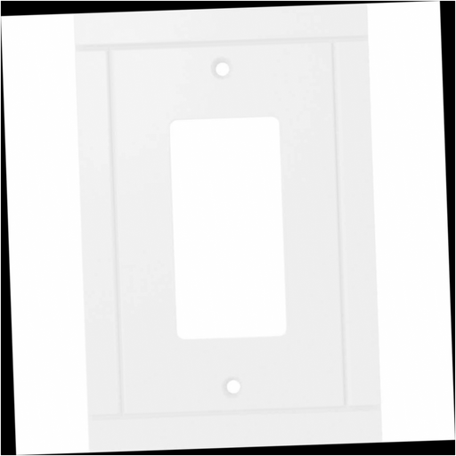 Wall Plate 1-Gang Decorator Pure White (1-Pack)