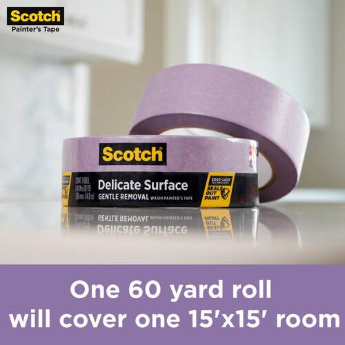 Painter's Tape, Delicate Surface, with Edge-Lock, Scotch, 1.41 in. x 60 yds.