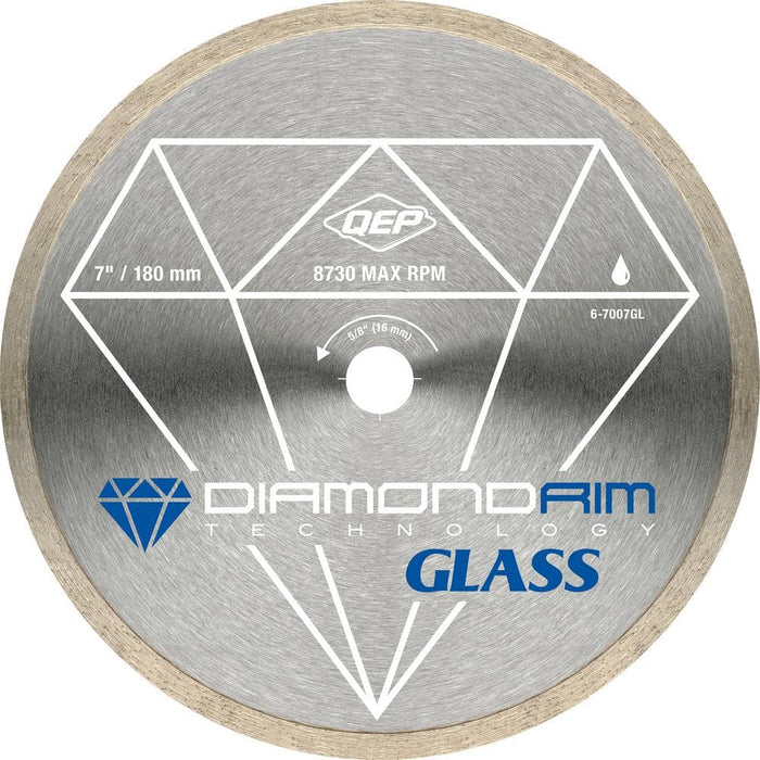 Cutting Disc 7 in. Glass Tile Continuous Rim Diamond