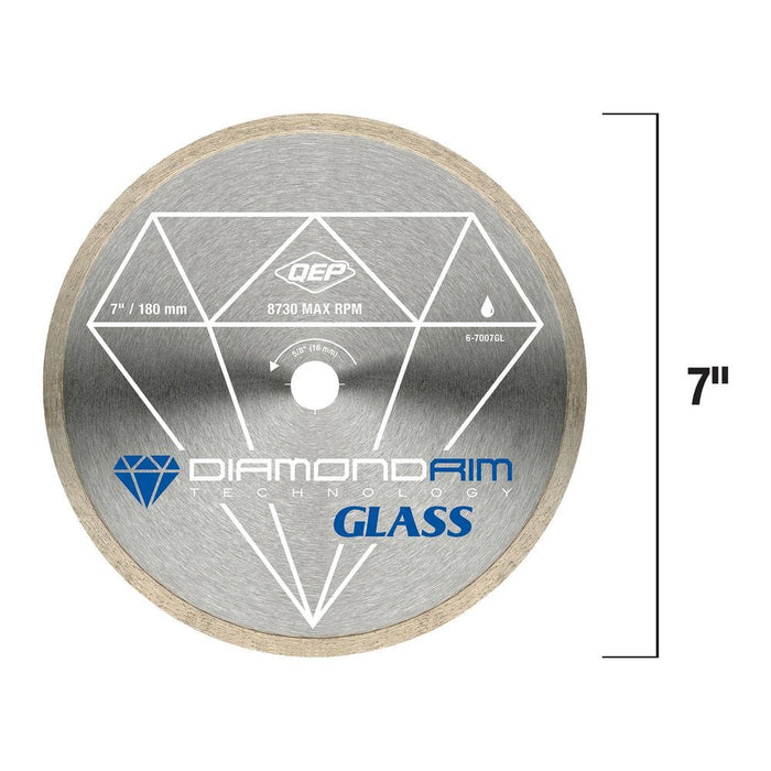 Cutting Disc 7 in. Glass Tile Continuous Rim Diamond