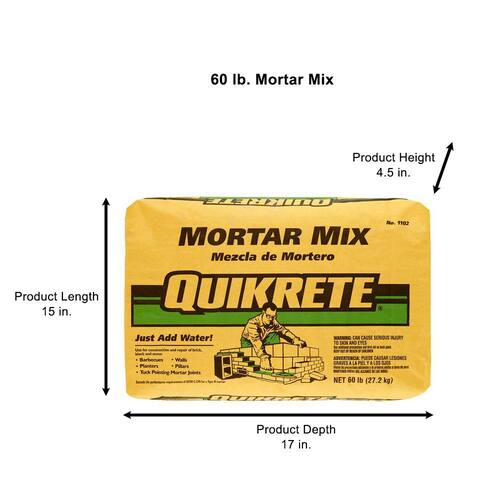 Mortar Mix Type N PSI-750 (60 lb.) Gray