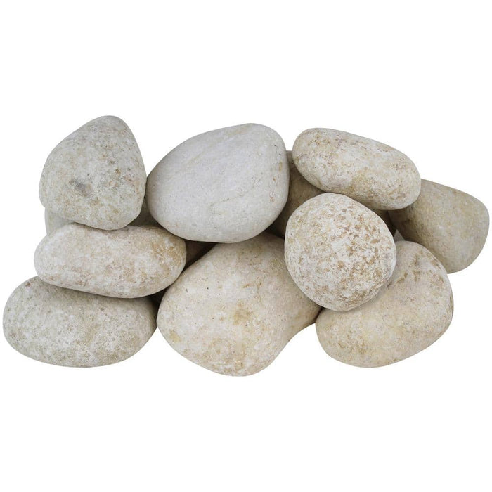 Caribbean 3 Rocks Landscape Pebbles 3 in. - 5 in. Large Egg Rock Caribbean Beach 0.4 cu ...