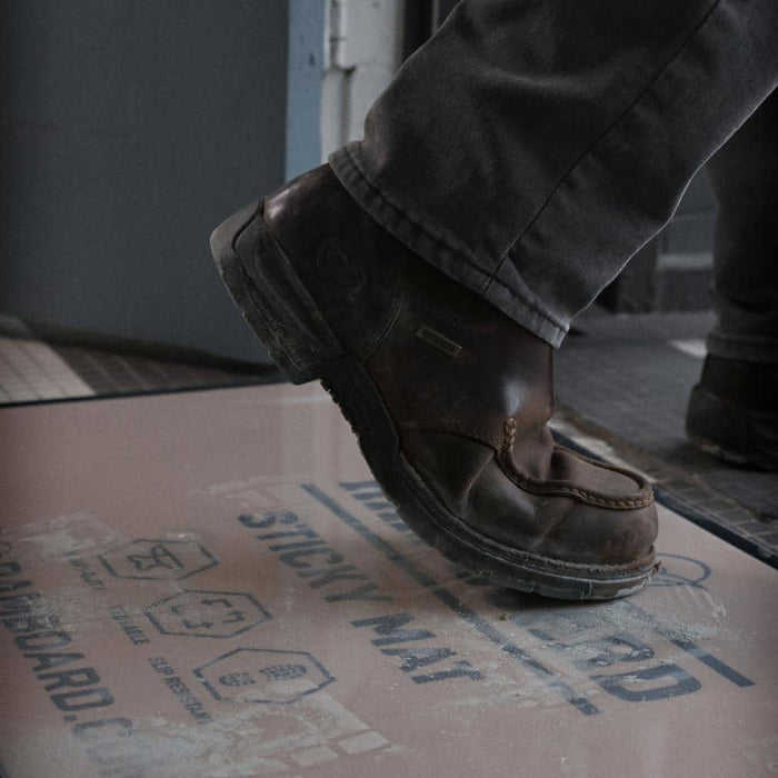 Plastic Protection 19.5 in x 33 in. Brown Sticky Mat Dust Collector 2