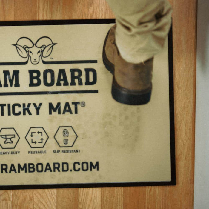 Plastic Protection 19.5 in x 33 in. Brown Sticky Mat Dust Collector 6