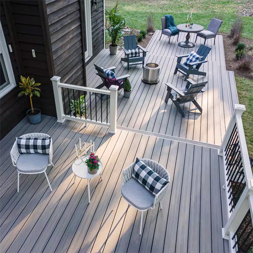 Composite Decking Board 1 in. x 5-1/2 in. x 16 ft. Rocky Harbor 10