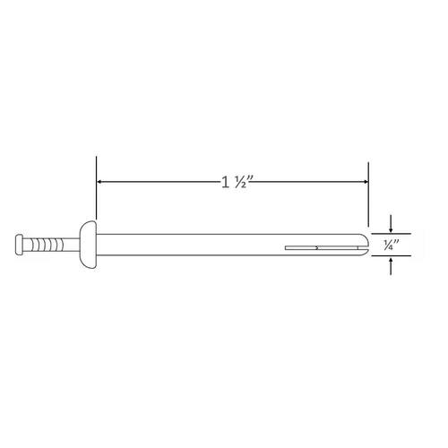 Hammer-Set Nail Drive Concrete Anchors 1/4 in. x 1-1/2 in. (50-Pack)