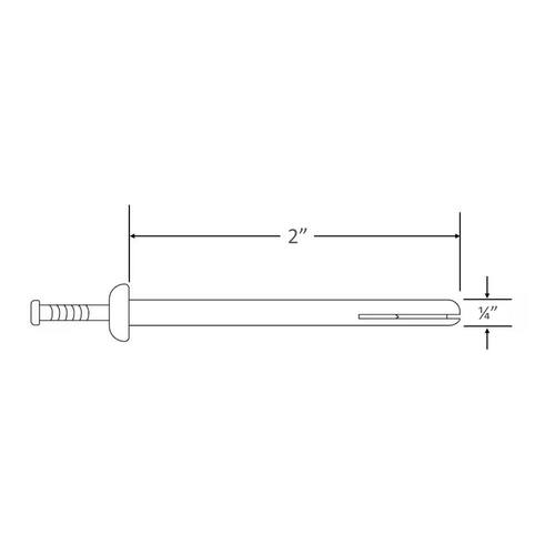 Brick Anchor 1/4 in. x 2 in. Mushroom Head Mushroom (50-Pack)