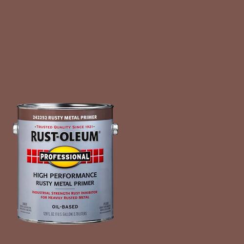 Primer, Rust Preventive, Red Flat, 1 gal.