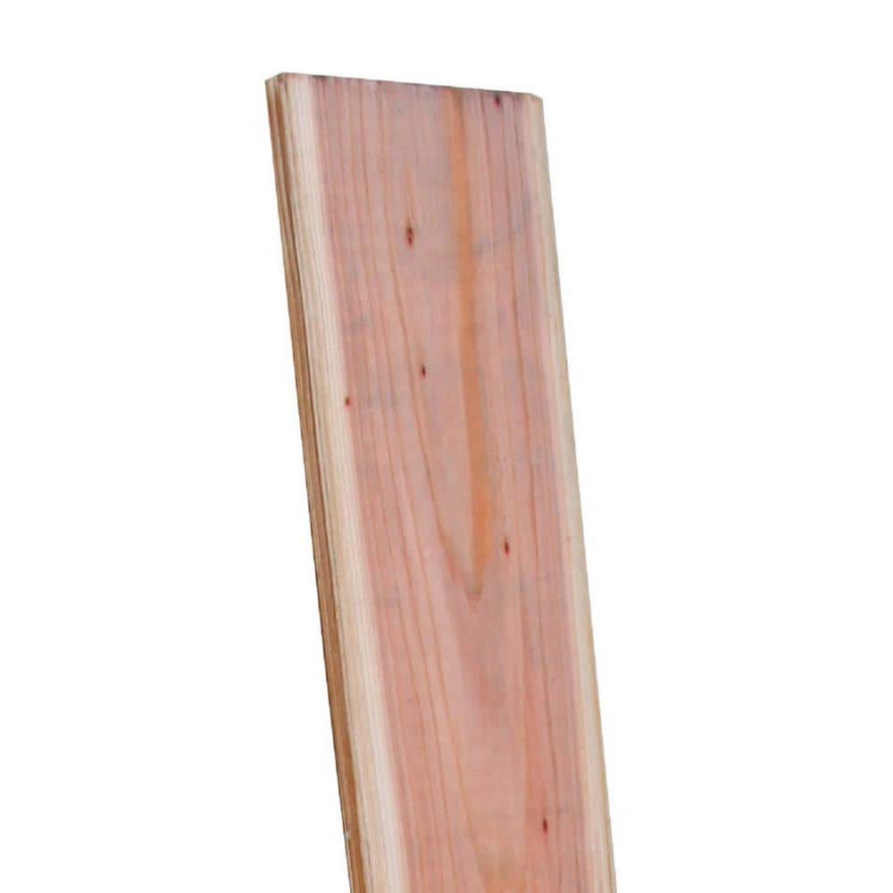 Redwood Fence Picket 5/8 in. x 5-3/8 in. x 6 ft. Ridge and Valley Fence, image size:1000x1000