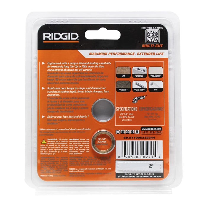 Cutting Disc 4.5 in. Multipurpose Segemented Diamon