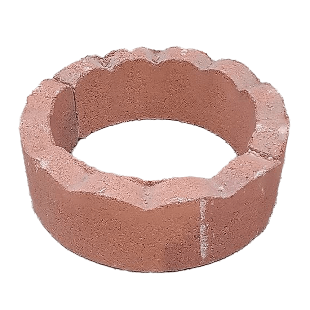 Red Rope Edgers Paver Edger 18 in. x 5-1/4 in. Tree Ring Red Concrete (2-Pack)