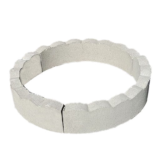 Paver Edger 24 in. x 5-1/4 in. Tree Ring Grey Concrete Natural (3-Pack) 1