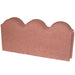 Edger 12 in. x 2 in. x 5.25 in. River Red Straight Scallop Concrete Edger Pavestone 1