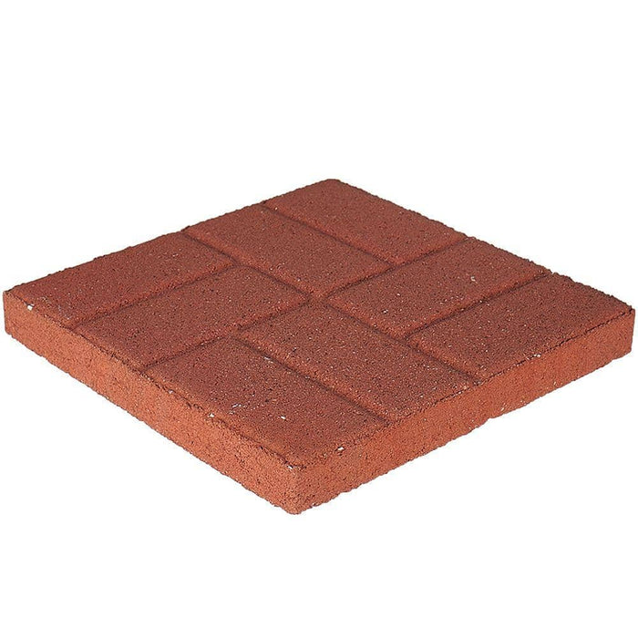 Step Stone Paver 16 in. x 16 in. x 1.75 in. Square River Red Concrete Brickface  Pavestone 1