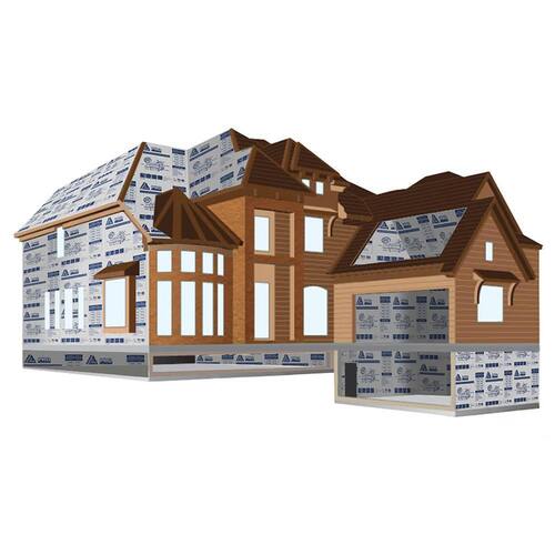 ISO Rigid Foam Board Insulation R-6.0, 1 in. x 48 in. x 8 ft. (32 sq. ft.) R-Matte Plus-3