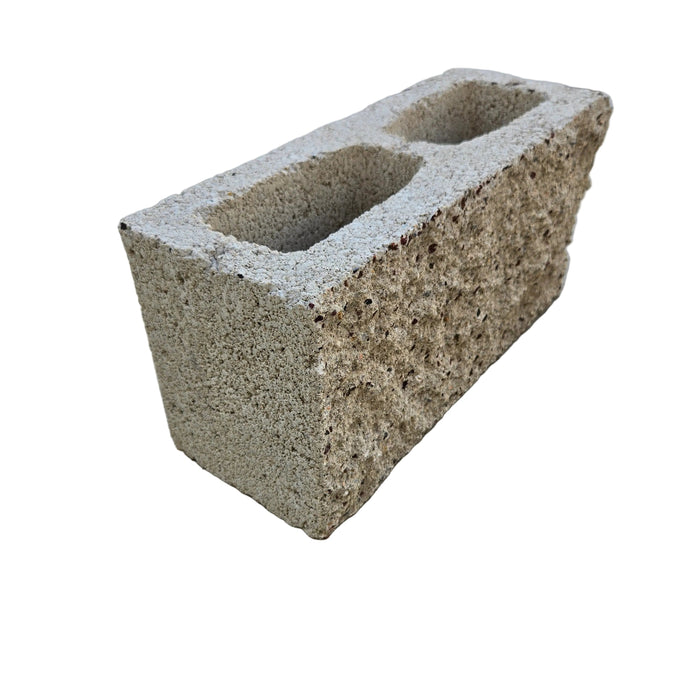 Wall Block 6 in. x 8 in. x 16 in. Grey S2S 1E Split Concrete