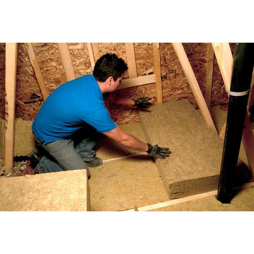 Stone Wool Insulation Batt R-13, 3-1/2 in. x 15.25 in. x 47 in. (59.7 sq. ft.) ComfortBatt