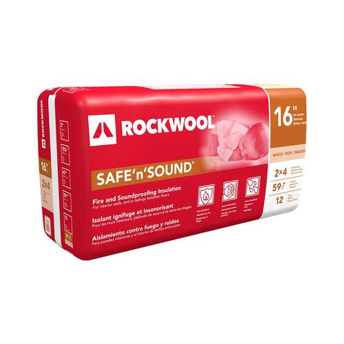 Stone Wool Insulation Batt R-15, 3 in. x 15-1/4 in. x 47 in. (59.7 sq. ft.) Soundproofing 1