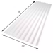 Roof Panel, Corrugated PVC, White, 26 in. x 8 ft. 3