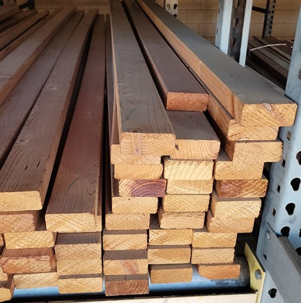 Redwood Lumber  2 in. x 4 in. x 10 ft. Construction Heart RO