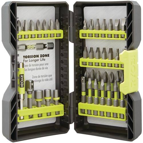 Bi-Metal Impact Rated Screwdriver Drill Bit Kit (40-Piece)