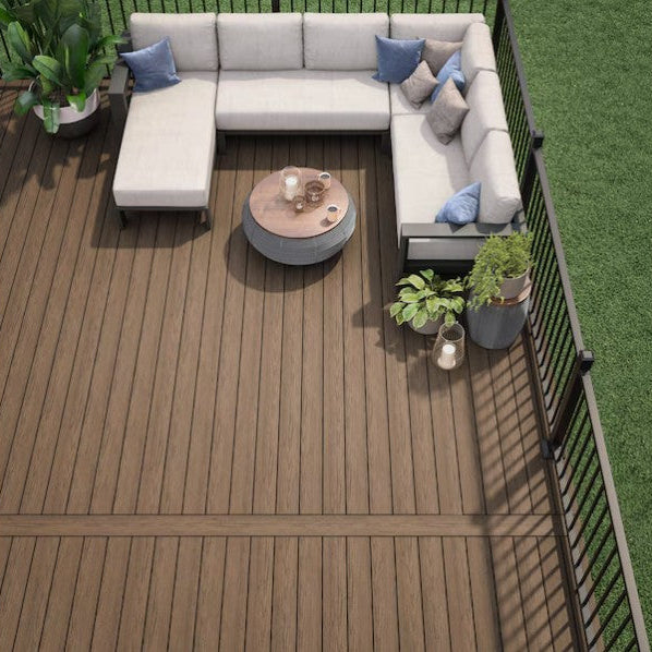 Composite Decking 1 in. x 6 in. x 8 ft.  Sandbar