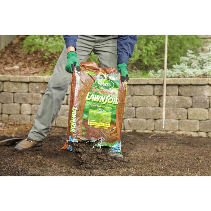 Lawn Soil 1.5 cu.ft  For Lawn Repair or Overseeding, Use to Plant New Grass or Top Dress Soil Scotts Turf Builder 2