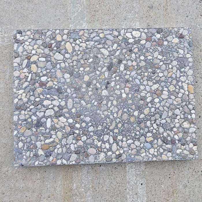 French Aggregate Stepping Stone 18 in. x 24 in. x 2 in. French Grey Concrete Aggregate Paver