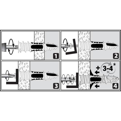 Drywall Anchor #6 x 1-1/2 in. Flat Head Phillips (50-Pack)